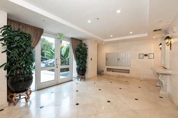 Marble lobby